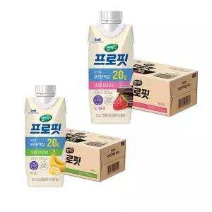 셀렉스 프로핏 드링크 바나나 250ml, 18입, 1개 +  딸기초코  250ml, 18입, 1개