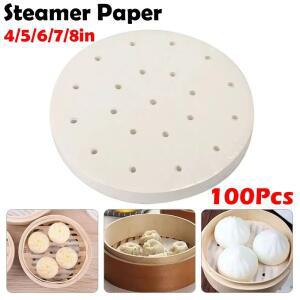 100Pcs 찐 종이 과자 비 스틱 딤섬 베이커리 레스토랑 주방 요리 도구