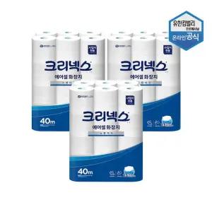 크리넥스 에어셀 두루마리 40m 24롤 X 3팩 45086