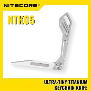 NITECORE NTK05 티타늄 키체인 나이프 초경량 다목적 접이식 휴대용 도구 미니 전술