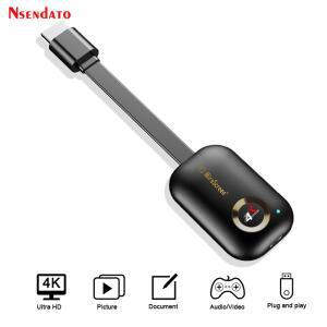 Mirascreen G9 플러스 4K 무선 HDMI 호환 TV 스틱 어댑터 와이파이 디스플레이 수신기 동글 미라캐스트 모
