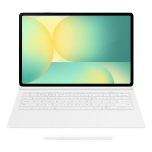 갤럭시 탭 S10 FE+용 삼성 북 커버 키보드(트랙패드 포함) - AI 키 탈착식 플랫폼 PC와 같은 경험 무선 키보드 공유 흰색(흰색)