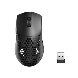 레드라곤 M725 허니콤 쉘 게이밍 마우스 무선 초경량 49g 8000 DPI 트라이 모드 BT5.1 / 2.4GHz Type-C 유선 게이머 측면 버튼 2개 PC Mac 노트북용 매크로 프로그래머블 블랙