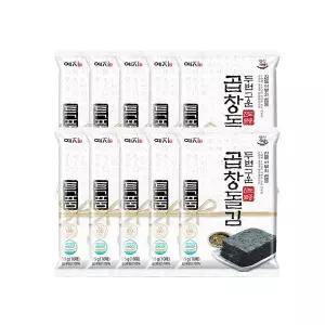 [하프클럽/신세계]두번구운 진도 토종 특곱창돌김 35g(10매) x10봉