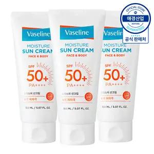 [애경][S] 바세린 모이스처 선크림 150ml x3개