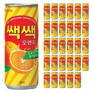롯데 쌕쌕 오렌지 240ml x 30캔