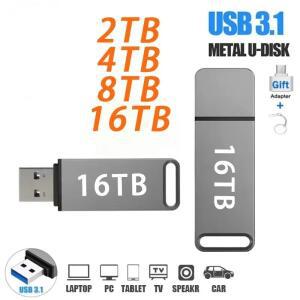 오리지널 펜 호환용 드라이브 16TB USB 3.2 플래시 고속 타입 C 금속 메모리 컴퓨터 저장 용