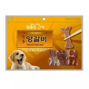 헬로도기 강아지대용량간식 숯불양고기갈비 300g