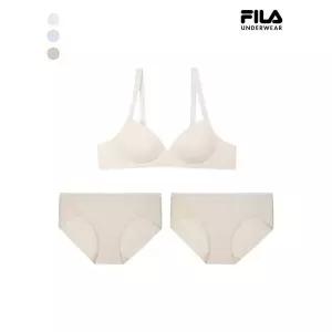 [하프클럽/휠라 언더웨어]아웃핏 파스텔 노와이어 브라1+팬티2 세트 3종 택1