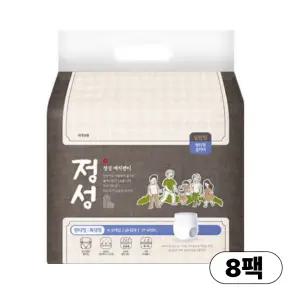 정성 성인용 팬티기저귀 특대형, 10개입, 8팩