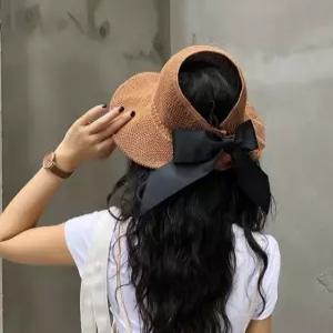 소피아 돌돌이 썬캡 여름 모자 바캉스 자외선 왕골 선캡 차단 밀짚 가을
