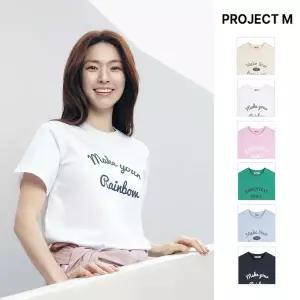 [프로젝트엠](김해점)여성 PRJCT 아이스쿨 소로나 빅그래픽 티셔츠 EYF2TR2753