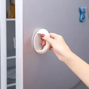 접착식 손잡이 화이트 붙이는 베란다 원형 만능 창문 접착식 손잡이 부착식