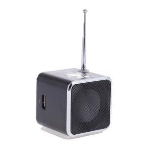 TD-V26 휴대용 미니 블루투스 스피커(스크린 포함) FM 라디오 MP3 플레이어 지원 카드/AUX 스테레오 - 무선