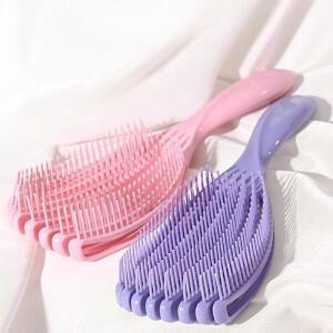 1pc 캔디 컬러 헤어 브러시 두피 마사지 빗 Detangler 곱슬 머리 두꺼운 프로 스타일링 도구