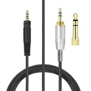KRK KNS 6400 On-Ear Circumaural 헤드폰용 6.35mm OFC 교체용 나일론 편조 케이블 연장 코드