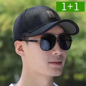 1+1 시원한 메쉬모자 캡모자 야구모자 여름 남성 여성 대두 빅사이즈 러닝 망사 통풍 볼캡