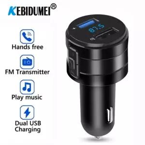 블루투스 FM 송신기 MP3 플레이어 핸즈프리 차량용 키트 3.1A 자동차 DVR 라디오 액세서리에 대 한 듀얼