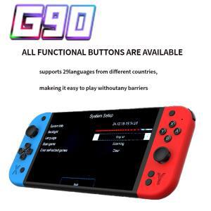 G90 7인치 64GB 4000mAh 고화질 아케이드 휴대용 게임 콘솔 (PSP/플스호환 호환  향수를 불러일으키는 레트