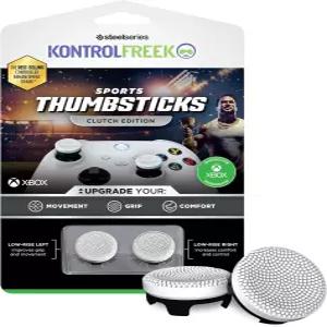 One 및 Series X 컨트롤러용 KontrolFek 클러치 성능 스틱 로우 라이즈 오목 2개 블랙 앤 화이트