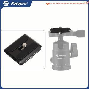 Fotopro Arca 스위스 플레이트 DSLR 카메라 삼각대 볼 헤드용 1/4 인치 나사 X-GO 탄소 E2 범용 퀵릴리즈 3