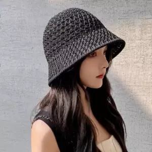 여성 자외선차단 선캡 라탄 벙거지 버킷햇 여름모자