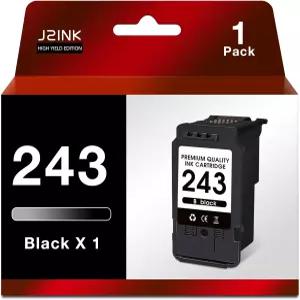 J2INK 캐논 프린터 잉크 243 243XL MX490 TR4522 블랙 카트리지 교체 PG-243 MG2522 TS3322