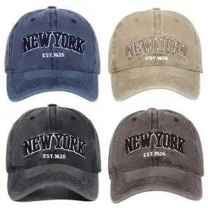 빈티지 NY 볼캡 캡모자 뉴욕 야구모자 워싱캡 데님 챙모자 남자모자 여자모자 군모