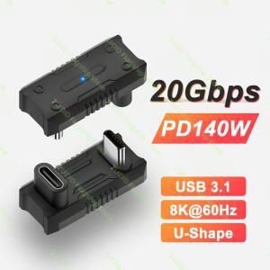 호환 ROG Ally 8K60Hz 140W USB C-C 스팀 데크 용 고속 충전 변환기 어댑터 용 USB3 1 ThunderBolt3 20Gbps 데이터 어댑터