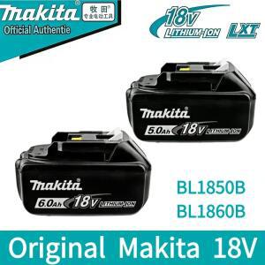 100% 정품 마키타 18V 배터리 6.0Ah 9.0AH 충전식 배터리 마키타 3.0Ah 5.0Ah 충전기 BL1850B BL1860B 전동 공구 배터리