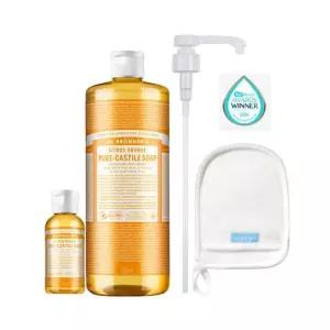 닥터브로너스 캐스틸 솝 클렌저 950ml x 2개, 60ml x 2개