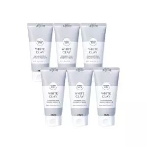해피바스 폼 화이트클레이 모공 클렌징 폼 150g x6개