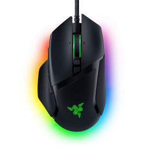 레이저 바실리스크 V3 맞춤형 인체공학적 게이밍 마우스 가장 빠른 스위치 - 크로마 RGB 조명 26K DPI 광학 센서 11개의 프로그래밍 가능 버튼 하이퍼스크롤 틸트 휠 클래식 블랙