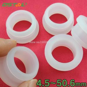투명한 역방향 관통형 실리콘 고무 코일 T자형 탄성 와이어 씰링 링 4.5mm-50.6mm