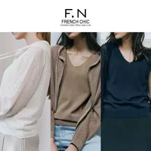 [에프엔] F.N 글로시 후드 집업 + 나시 G252