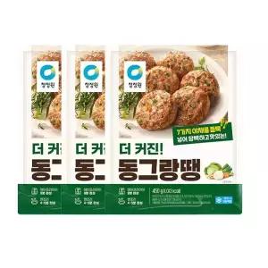 청정원 더커진동그랑땡 450g 3봉