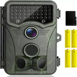 Vikeri 4K 48MP 트레일 카메라 시야 005초 타임 모션 활성화 30 와이드 48pcs의 야광 적외선 LED 24LCD