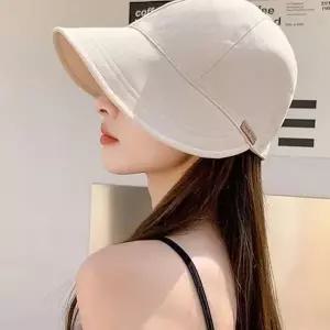 여름 볼캡 데일리 스포츠 통기성 여성 볼캡 가벼운 코튼 모자 아웃도어 와이드챙 자외선 라운딩 기능성