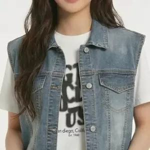 [행텐주니어]틴즈 여아 데님 베스트 더스티블루(14570-110-403-10)_DG