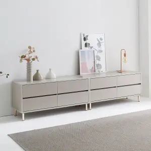 SD301 연그레이 2400 2단 서랍수납장세트 거실장TV장
