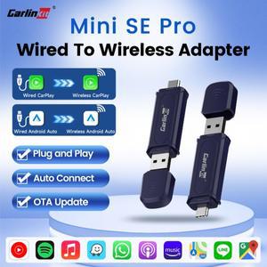 CarlinKit 미니 5 프로 무선 카플레이 어댑터, USB 동글, 안드로이드 오토, 5Ghz 와이파이, 빠른 연결 분할