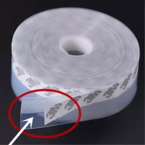 유리문 샤워부스 욕실문 35mm 틈새 물막이 테이프 강화문 화장실 현관문 출입문