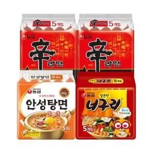 신라면10봉 + 안성탕면5봉 + 너구리5봉