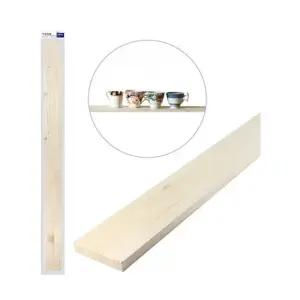 친절한탄씨 원목 책장 선반 18mm 두께 소형 95mm 폭 1200mm 길이 원목판 선반브라켓 선반기둥 선반받침대