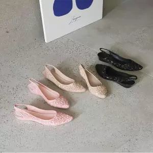 통굽 여성 봄여름 스트랩 키높이 데일리 슬링백 푹신 구두 130578