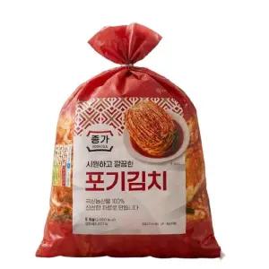 [종가집] 종가 시원하고 깔끔한 포기김치 5kg 1개 국산 신선재료