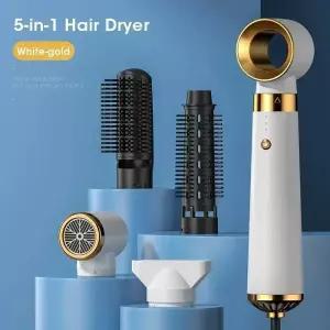 5-in-1 헤어 드라이어 (스트레이트너 컬러 포함) 가정 여행 살롱용 110V/220V 음이온 빠른 건조 스타일러
