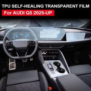 아우디 Q5 2025-2026용 차량 내부 센터 콘솔 보호 프리컷 커버 LCD 디스플레이 TPU 필름 자동차 액세서리
