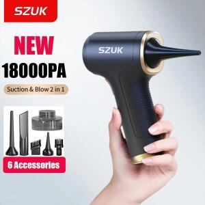 SZUK 18000PA 자동차 진공 청소기 미니 소형 휴대용 먼지 떨이 기계 가전  무선
