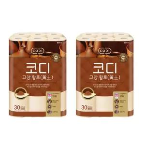 코디 고창 황토 화장지 30m 30롤 2팩